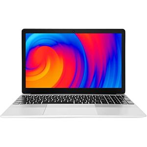 iSTYLE 15,6 inch laptop Windows 10 Intel 8GB RAM 64GB SSD, Quad Core, dunne en lichte notebook, uitbreidbaar tot 1TB door SSD, zilver