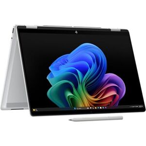 HP OmniBook X Flip 2-in-1 Next Gen AI laptop AMD Ryzen AI 7 350 (8C) speciale NPU voor KI 50 NPU Tops Copilot+ PC 14" WUXGA 1920x1200 Touchscreen 16GB 512GB SSD Win11 QWERTZ zilver HP OmniBook X Flip 2-in-1 Next Gen AI laptop AMD Ryzen AI 7 350 (8C) speciale NPU voor KI 50 NPU Tops Copilot+ PC 14" WUXGA 1920x1200 Touchscreen 16GB 512GB SSD Win11 QWERTZ zilver