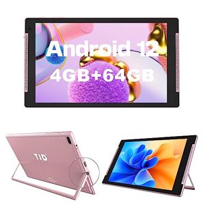 TJD Android 12 tablet 10 inch, tablet met houder 4 GB RAM + 64 GB ROM + 512 GB microSD, IPS Full HD-touchscreen, 8 MP + 2 MP camera   5G Wi-Fi   Bluetooth 5.0  6000mAh   Google GPS   2 luidsprekers