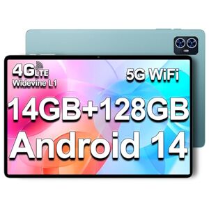 TECLAST M50 Android 13 Tablet 10 inch [2023], 12 GB RAM 128 GB ROM (1TB TF), Unisoc Octa-Core CPU tablet, 13MP + 5MP camera, Dual SIM 4G LTE 5G WLAN/1280x800 HD/GPS/Google GMS/Widevine L1/type C/3,5
