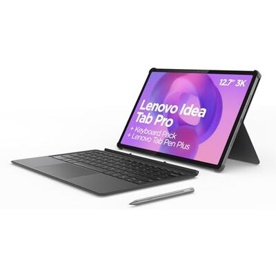 Lenovo Idea Tab Pro Tablet, geïntegreerde IA 12,7 inch 3K, 144 Hz (MediaTek Dimensity 8300, 8 kernen, 8 GB RAM, 256 GB UFS 4.0, Android 14, Wifi6E + Bluetooth) Tab Pen Plus + toetsenbord grijs Lenovo Idea Tab Pro Tablet, geïntegreerde IA 12,7 inch 3K, 144 Hz (MediaTek Dimensity 8300, 8 kernen, 8 GB RAM, 256 GB UFS 4.0, Android 14, Wifi6E + Bluetooth) Tab Pen Plus + toetsenbord grijs