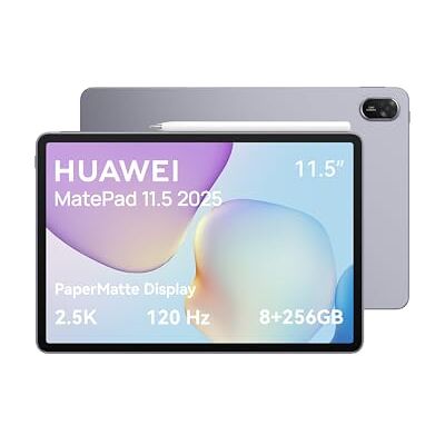 Huawei MatePad 11.5 2025, tablet 2.5K 120 Hz 11,5 inch PaperMatte Display, 8+256GB, 10100 mAh batterij, 40W SuperCharge, WiFi 6, M-Pencil (3e generatie), Extra garantie van 6 maanden alleen bij Amazon Huawei MatePad 11.5 2025, tablet 2.5K 120 Hz 11,5 inch PaperMatte Display, 8+256GB, 10100 mAh batterij, 40W SuperCharge, WiFi 6, M-Pencil (3e generatie), Extra garantie van 6 maanden alleen bij Amazon