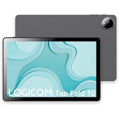 LOGICOM Fold 10 Android 15 tablet Gratis Folio 10.1" HD IPS 6GB RAM 128GB + 256GB WiFi 6 Octa-Core USB C Camera 8MP en 5MP Batterij 6000mAh Grijs LOGICOM Fold 10 Android 15 tablet Gratis Folio 10.1" HD IPS 6GB RAM 128GB + 256GB WiFi 6 Octa-Core USB C Camera 8MP en 5MP Batterij 6000mAh Grijs