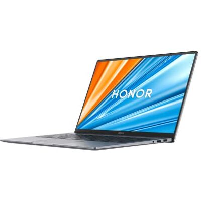 HONOR MagicBook 16 Laptop (40,6 cm (16,1 inch) FullView IPS FHD 144Hz, AMD Ryzen 5600H, 16GB RAM, 512GB SSD), metalen behuizing, vingersensor wifi 6, Spaans toetsenbord, WIN11-grijs HONOR MagicBook 16 Laptop (40,6 cm (16,1 inch) FullView IPS FHD 144Hz, AMD Ryzen 5600H, 16GB RAM, 512GB SSD), metalen behuizing, vingersensor wifi 6, Spaans toetsenbord, WIN11-grijs