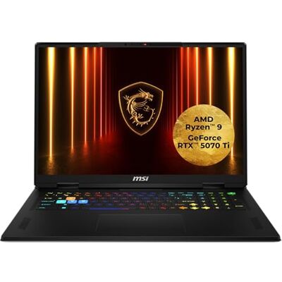MSI Vector A18 HX Gaming-laptop, 18" QHD+ 240 Hz Display, AMD Ryzen 9 9955HX, NVIDIA GeForce RTX 5070 Ti, 32 GB DDR5, 1 TB SSD, Windows 11 Home, QWERTZ toetsenbord, A9WHG-081 MSI Vector A18 HX Gaming-laptop, 18" QHD+ 240 Hz Display, AMD Ryzen 9 9955HX, NVIDIA GeForce RTX 5070 Ti, 32 GB DDR5, 1 TB SSD, Windows 11 Home, QWERTZ toetsenbord, A9WHG-081