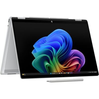 HP OmniBook X Flip 2-in-1 Next Gen AI laptop AMD Ryzen AI 7 350 (8C) speciale NPU voor KI 50 NPU Tops Copilot+ PC 14" WUXGA 1920x1200 Touchscreen 16GB 512GB SSD Win11 QWERTZ zilver HP OmniBook X Flip 2-in-1 Next Gen AI laptop AMD Ryzen AI 7 350 (8C) speciale NPU voor KI 50 NPU Tops Copilot+ PC 14" WUXGA 1920x1200 Touchscreen 16GB 512GB SSD Win11 QWERTZ zilver
