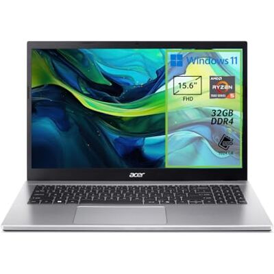 Acer Aspire Go 15 AG15-42P-R732 laptop, AMD Ryzen 5 7430U processor, 32 GB DDR4 RAM, 1024 GB PCIe NVMe SSD, 15,6 inch FHD display, AMD Radeon grafische kaart, Windows 11 Home Acer Aspire Go 15 AG15-42P-R732 laptop, AMD Ryzen 5 7430U processor, 32 GB DDR4 RAM, 1024 GB PCIe NVMe SSD, 15,6 inch FHD display, AMD Radeon grafische kaart, Windows 11 Home