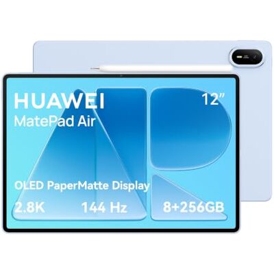 Huawei MatePad Air 12" OLED PaperMatte Tablet, 8+256GB, 10100mAh, WiFi 7 M-Pencil Pro, 1200 nits piekhelderheid, 2,8K resolutie, 509g lichtgewicht, 66W SuperCharge, 6-luidsprekers geluid Huawei MatePad Air 12" OLED PaperMatte Tablet, 8+256GB, 10100mAh, WiFi 7 M-Pencil Pro, 1200 nits piekhelderheid, 2,8K resolutie, 509g lichtgewicht, 66W SuperCharge, 6-luidsprekers geluid