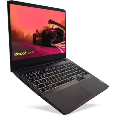 Lenovo IdeaPad Gaming 3 Gen 6 Laptop, 39,6 cm (15,6 inch), FullHD, AMD Ryzen 5 5600H, 8 GB RAM, 512 GB SSD, NVIDIA GeForce RTX 3050-4 GB, zonder besturingssysteem, zwart, QWERTY-toetsenbord, Portugees Lenovo IdeaPad Gaming 3 Gen 6 Laptop, 39,6 cm (15,6 inch), FullHD, AMD Ryzen 5 5600H, 8 GB RAM, 512 GB SSD, NVIDIA GeForce RTX 3050-4 GB, zonder besturingssysteem, zwart, QWERTY-toetsenbord, Portugees