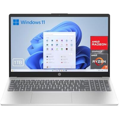HP Laptop 39,6 cm (15,6 inch) FHD AMD Ryzen 7-7730U, 32GB RAM, 1000GB SSD, AMD Radeon Graphics, Windows 11, Copilot + PC, zilver, Spaans QWERTY-toetsenbord, 32 GB, 1000 GB HP Laptop 39,6 cm (15,6 inch) FHD AMD Ryzen 7-7730U, 32GB RAM, 1000GB SSD, AMD Radeon Graphics, Windows 11, Copilot + PC, zilver, Spaans QWERTY-toetsenbord, 32 GB, 1000 GB