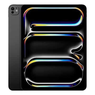Apple iPad Pro 13-inch (M5) 256 GB: Ultra Retina XDR-display, landscape 12-MP camera (vooraan)/12-MP camera (achteraan), LiDAR-scanner, wifi, batterij voor een hele dag – Spacezwart Apple iPad Pro 13-inch (M5) 256 GB: Ultra Retina XDR-display, landscape 12-MP camera (vooraan)/12-MP camera (achteraan), LiDAR-scanner, wifi, batterij voor een hele dag – Spacezwart