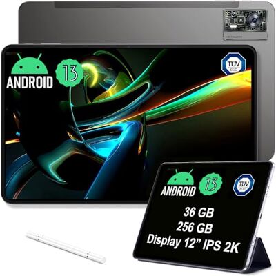 OBA OUKITEL OT5 Tablet 12 inch 256 GB 11000 mAh batterij 2K IPS scherm Helio G99 processor 16 + 5 MP camera's Android 13 Dual SIM 5G WiFi OTG GPS (zwart) OBA OUKITEL OT5 Tablet 12 inch 256 GB 11000 mAh batterij 2K IPS scherm Helio G99 processor 16 + 5 MP camera's Android 13 Dual SIM 5G WiFi OTG GPS (zwart)