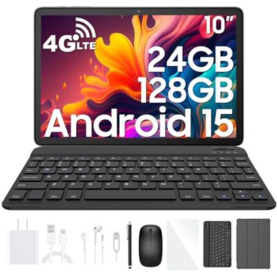 Blackview Tab 60 Pro Android 15 Tablet 10 inch, 4G LTE, toetsenbordset, 8 GB RAM + 16 GB virtueel, tot 2 TB uitbreidbaar, dual-sim, Octa-Core, 7700 mAh accu, Widevine L1, 5 GHz WLAN, GPS, Face ID Blackview Tab 60 Pro Android 15 Tablet 10 inch, 4G LTE, toetsenbordset, 8 GB RAM + 16 GB virtueel, tot 2 TB uitbreidbaar, dual-sim, Octa-Core, 7700 mAh accu, Widevine L1, 5 GHz WLAN, GPS, Face ID