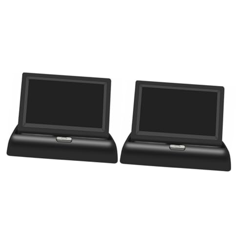 Hemobllo 2 Stuks Monitoren Video-invoermonitor Hud Achteruitkijkmonitor Lcd 4,3 Inch-monitor Auto Achteruitkijk Monitor Achteraanzicht Monitorscherm Auto Monitor Dvd Camera