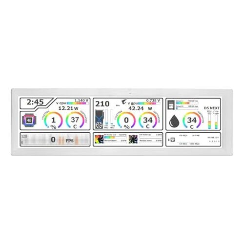 Generic PC-temperatuurweergave Sensorpaneel, LCD IPS-scherm PC-temperatuurweergave 8.8 (WHITE)