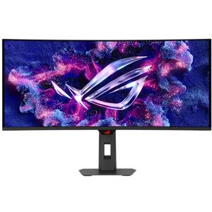 Asus ROG Strix OLED XG34WCDMTG Gebogen gamingmonitor, 34 inch QD-OLED (3440 x 1440), 0,03 ms responstijd 240Hz, compatibel met FreeSync en G-Sync, WiFi 6, Dolby Vision en Atmos, zwart Asus ROG Strix OLED XG34WCDMTG Gebogen gamingmonitor, 34 inch QD-OLED (3440 x 1440), 0,03 ms responstijd 240Hz, compatibel met FreeSync en G-Sync, WiFi 6, Dolby Vision en Atmos, zwart