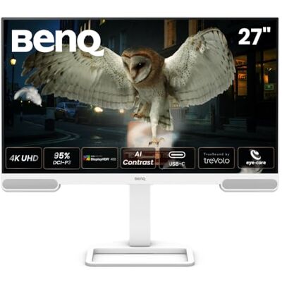BenQ EW2790U 27” 4K 3840 x 2160 met 98% P3-kleurdekking, exclusief AI Contrast, ingebouwde 2.1-kanaals speakers met woofer, 1 USB type-C, 3 HDMI-poorten, ergonomisch design en Eye Care-technologie BenQ EW2790U 27” 4K 3840 x 2160 met 98% P3-kleurdekking, exclusief AI Contrast, ingebouwde 2.1-kanaals speakers met woofer, 1 USB type-C, 3 HDMI-poorten, ergonomisch design en Eye Care-technologie