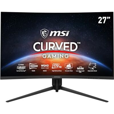 MSI G271CQP E2 écran plat de PC 68,6 cm (27") 2560 x 1440 pixels Wide Quad HD LED Noir MSI G271CQP E2 écran plat de PC 68,6 cm (27") 2560 x 1440 pixels Wide Quad HD LED Noir
