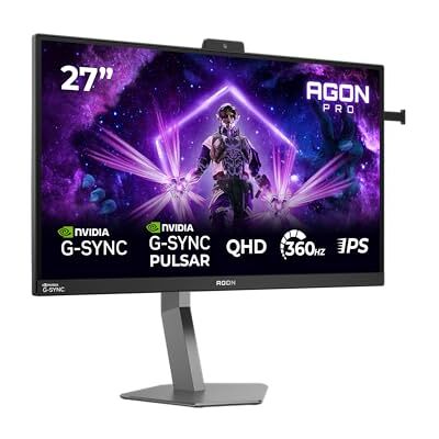 AOC AG276QSG2 27 inch WQHD Monitor 360Hz, Fast IPS Panel, 0,3ms MPRT, Adaptive Sync, HDR10, G-Sync compatibel, altura-aanpassing, altavoces, (2560 x 1440 HDMI 3X 2.1 TMDS DP 1x 1.4 USB Hub) zwart AOC AG276QSG2 27 inch WQHD Monitor 360Hz, Fast IPS Panel, 0,3ms MPRT, Adaptive Sync, HDR10, G-Sync compatibel, altura-aanpassing, altavoces, (2560 x 1440 HDMI 3X 2.1 TMDS DP 1x 1.4 USB Hub) zwart