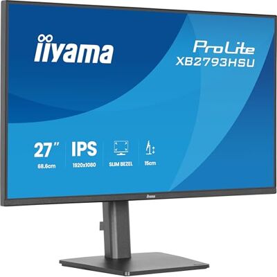 IIYAMA XB2793HSU-B1-27, IPS, 1920x1080/120Hz, USB-hub, 1H1DP, HEEFT IIYAMA XB2793HSU-B1-27, IPS, 1920x1080/120Hz, USB-hub, 1H1DP, HEEFT