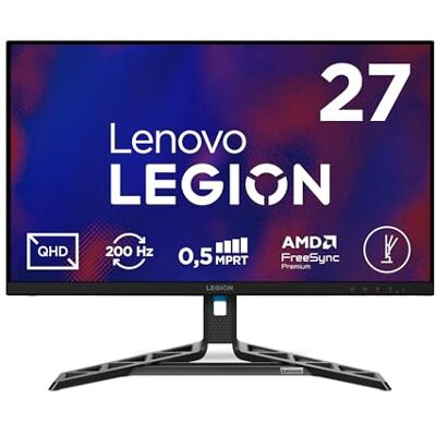 Lenovo Legion R27qe Gen 2 Gaming Monitor 27 inch QHD (2560 x 1440) IPS, 0,5 ms MPRT, 200 Hz, aansluitingen 2 x HDMI 2.1 en DisplayPort 1.2, DisplayPort-kabel inbegrepen Raven Black Lenovo Legion R27qe Gen 2 Gaming Monitor 27 inch QHD (2560 x 1440) IPS, 0,5 ms MPRT, 200 Hz, aansluitingen 2 x HDMI 2.1 en DisplayPort 1.2, DisplayPort-kabel inbegrepen Raven Black