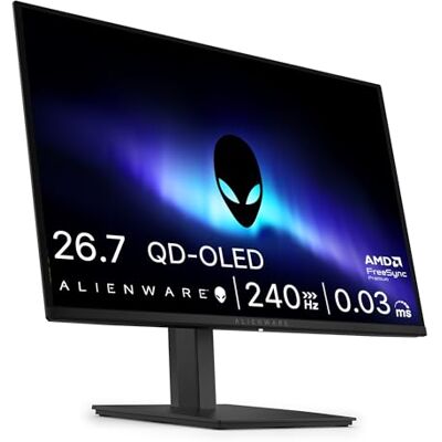 Alienware 27 Gaming Monitor AW2726DM, QHD (2560x1440), 240Hz, QD OLED, 0.03ms, AMD FreeSync Premium, VESA AdaptiveSync, 99% DCI-P3, HDR10, DisplayPort, 2 HDMI, 3 Jaar Garantie Alienware 27 Gaming Monitor AW2726DM, QHD (2560x1440), 240Hz, QD OLED, 0.03ms, AMD FreeSync Premium, VESA AdaptiveSync, 99% DCI-P3, HDR10, DisplayPort, 2 HDMI, 3 Jaar Garantie