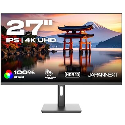 JAPANNEXT Monitor 27" IPS 4K UHD (3840x2160) HDR Verstelbare Kanteling Ingebouwde Luidsprekers DP(x1) HDMI(x2) sRGB 100% G-Sync/FreeSync JN-IPS2709UHDR JAPANNEXT Monitor 27" IPS 4K UHD (3840x2160) HDR Verstelbare Kanteling Ingebouwde Luidsprekers DP(x1) HDMI(x2) sRGB 100% G-Sync/FreeSync JN-IPS2709UHDR