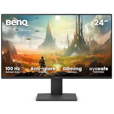 BenQ GW2491E 24 Inch Gaming Monitor, 100Hz, IPS, 1080p FHD, Eye-Care, HDMI, DisplayPort, 1080 x 1920, extra smalle bezel, TÜV-gecertificeerd, Flicker-free, Low Blue Light Plus, Eye-CareU (2025 New) BenQ GW2491E 24 Inch Gaming Monitor, 100Hz, IPS, 1080p FHD, Eye-Care, HDMI, DisplayPort, 1080 x 1920, extra smalle bezel, TÜV-gecertificeerd, Flicker-free, Low Blue Light Plus, Eye-CareU (2025 New)