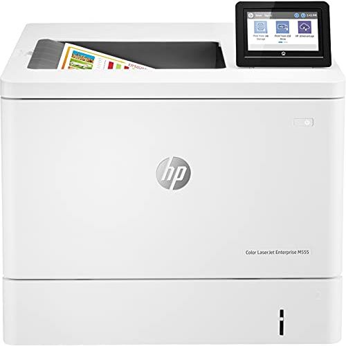 HP Color LaserJet Enterprise M555dn 7ZU78A, kleurenlaserprinter, automatisch dubbelzijdig afdrukken, Ethernet, USB 2.0 High Speed 2.0, 2 hosts USB 2.0,  Smart App, touchscreen, wit