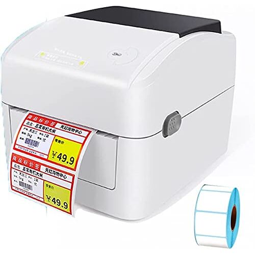 ELSHY Directe Thermische Printer 152mm/s Thermische Label Printer 25-115mm Thermische Verzending Label Printer Thermische Barcode Printer Ondersteuning QR Code SB Voor Windows Telefoon Prijskaartje Inkless-Usb Poort