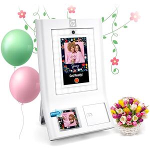 HP Sprocket Fotohokje direct 3x4” kleurenfotoprinter Wit Personaliseer meer dan 250 frames, druk af op zinkpapier of deel via wifi. Fotohokje met led-ringlicht, touchscreen en mobiele app., White HP Sprocket Fotohokje direct 3x4” kleurenfotoprinter Wit Personaliseer meer dan 250 frames, druk af op zinkpapier of deel via wifi. Fotohokje met led-ringlicht, touchscreen en mobiele app., White