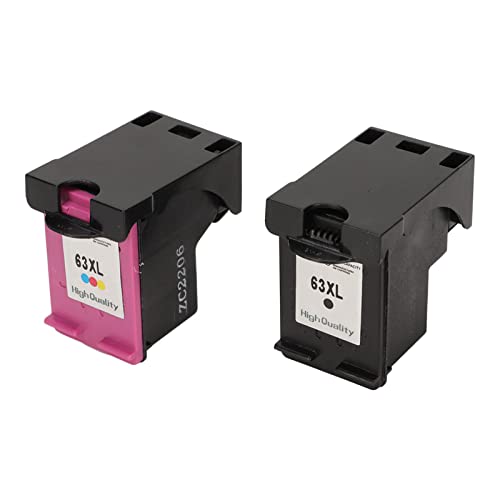 Annadue 2 Stuks Inktcartridges, 63XL Kleur + Zwarte Printcartridge voor HP Envy 4520 4512 4516 Officejet 4650 3830 5255 3831 Deskjet 3634 3639 Printers