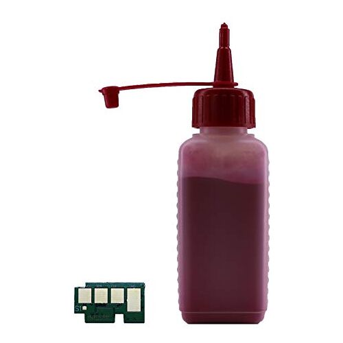 pe@mak (56,87€/100g) Refill Toner Rood voor Samsung CLP-680 / CLX-6260 + Chip (rood) Set Refill Toner CLT-506 navultoner