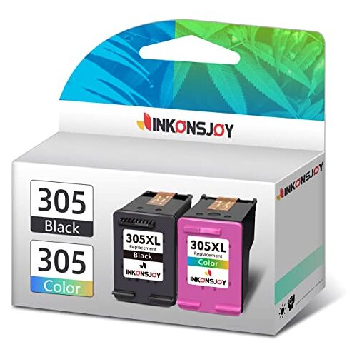 INKONSJOY Printer cartridges voor HP 305 XL inktcartridges set zwart en kleur voor HP DeskJet 2700 2710 2720 Plus 4120 4100 4110 Envy 6000 6010 6020 6032 6022 Envy Pro 6420 All-Ln-One