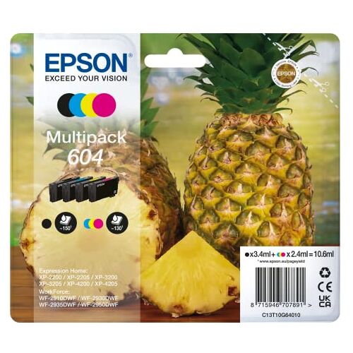 Epson Inkt/604 Ananas CMYK SEC