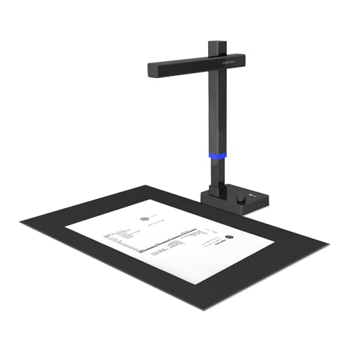 SEEXBY Document Camera Boek Scanner, 24MP Document Scanner, Draagbare USB Document Camera, Scan Max A3 Formaat W/Verstelbare Hoogte Boek & Document Scanner verrassing Gift