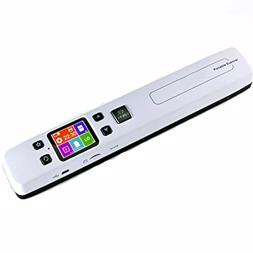 LAZRU A4 draagbare scanner, max. 1050 DPI-documentenscanner, plat scannen, met 1,8 inch kleurenscherm, digitaliseren van pagina's in PDF en JPEG, geen computer nodig, mobiel scanapparaat