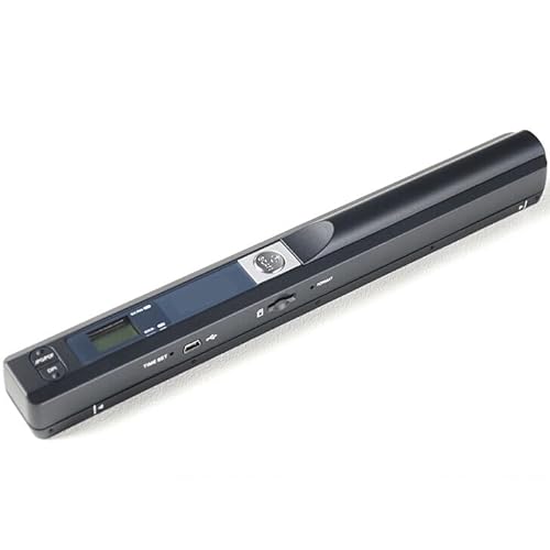 Winait Document Scanner Draagbare Scanner A4 Boek Scanner, Handheld Stick Scanner, 900 DPI, JPG/PDF-formaten, zakelijke documenten/bonnen/boeken/foto's (zwart)