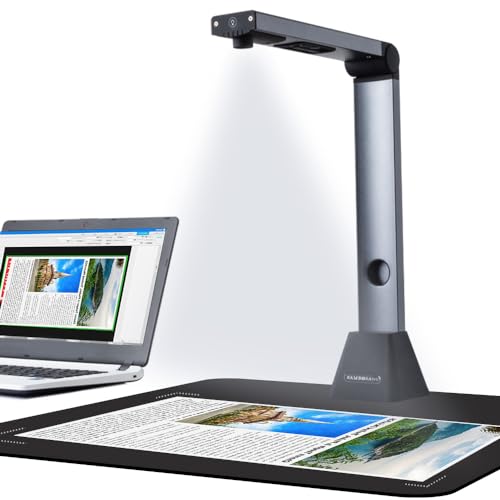 bamboosang X3 draagbare documentscanner: 8 MP High Definition Documentcamera, A3-formaat, meertalige USB-geprojecteerde OCR-scanner voor onderwijs en leren