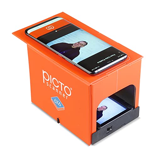 PictoScanner 6x6 Is een scanner voor 6x6 films. Scan en sla uw 6x6 negatieven of dia's op met uw smartphone. De scanner is gemaakt van milieuvriendelijk karton.