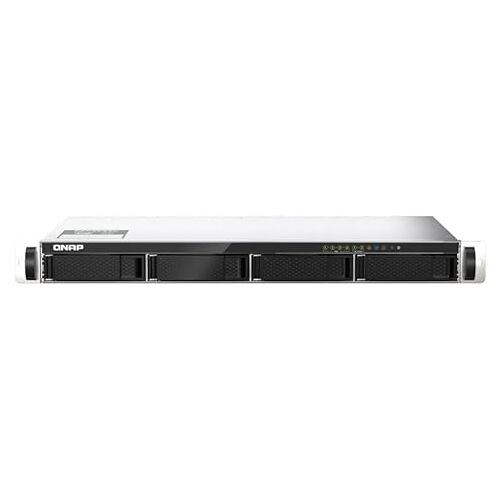 QNAP TS-435XeU-4G NAS 4 Bay voor rackmontage ondersteunt 2,5GbE/10GbE en M.2 NVMe SSD-caching, bundel met 4x8TB WD Red Plus HDs