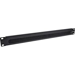 InLine ® 19" kabeldoorvoerplaat met borstel, 1HE, RAL 9005 zwart InLine ® 19" kabeldoorvoerplaat met borstel, 1HE, RAL 9005 zwart