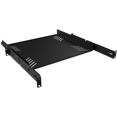 Audibax Pro Rack Drawer Ext 1U glijplank met 1 U-rooster voor 19 inch rek, uitschuifbare plank, 482,6 mm breed x 376 mm diep, van staal, capaciteit 8 kg Audibax Pro Rack Drawer Ext 1U glijplank met 1 U-rooster voor 19 inch rek, uitschuifbare plank, 482,6 mm breed x 376 mm diep, van staal, capaciteit 8 kg