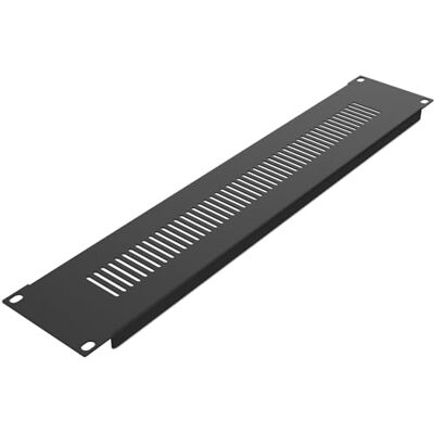 Audibax Pro Rack Panel Vent 2U, accessoires voor rack met ventilatie 2U, 19 inch rekmontage, universele compatibiliteit, verticale ventilatiesleuven, van staal Audibax Pro Rack Panel Vent 2U, accessoires voor rack met ventilatie 2U, 19 inch rekmontage, universele compatibiliteit, verticale ventilatiesleuven, van staal