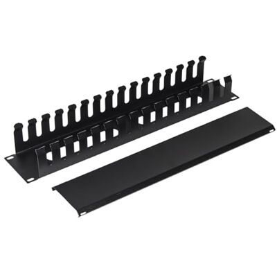LINK Metalen bedrading voor blikjes, plank 19 inch, 2 stuks, 483 x 88 x 70 mm, zwart LINK Metalen bedrading voor blikjes, plank 19 inch, 2 stuks, 483 x 88 x 70 mm, zwart