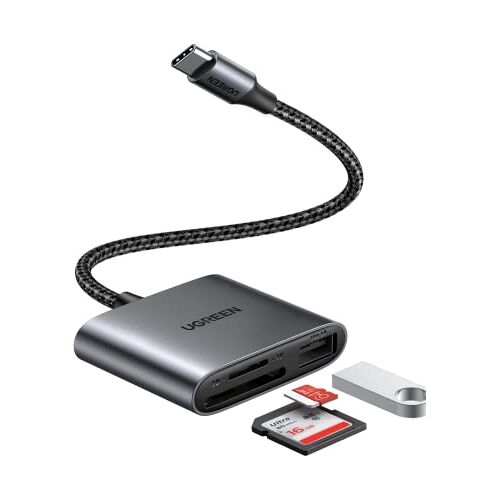 UGREEN USB C Kaartlezer naar SD/TF/USB 2.0 Adapter USB C Kaartlezer．