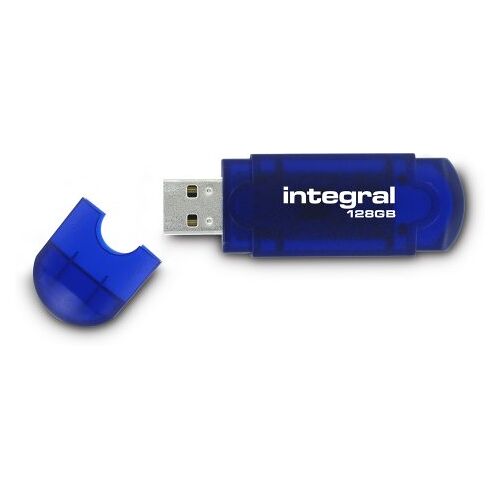 Integral Memory Evo INFD128GBEVOBL 128GB USB-stick koningsblauw