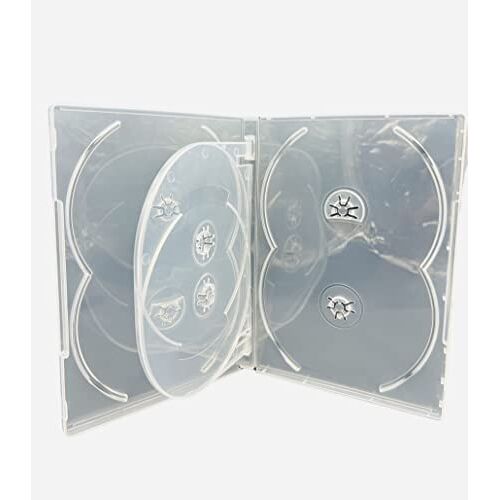 DragonTrading 10 X Dragon Trading CD DVD BLU RAY Disc Clear DVD 6 Way Case voor 6 Disc Met 14mm Ruggengraat.