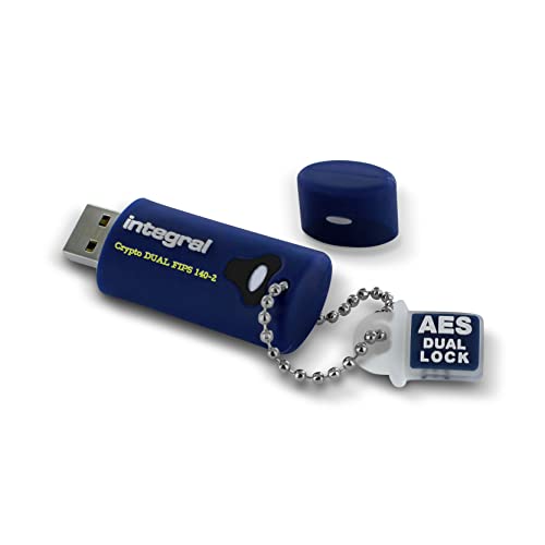 Integral e Crypto Dual 140 USB 2.0 Flash Drive met 256-bits hardwareversleuteling USB 3.0 32 GB