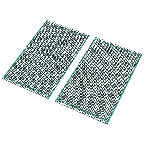 Fasizi 2 STKS (9 x 15 cm) PCB Board Universele Dubbelzijdige Prototyping Breadboard Panel Printplaat voor DIY Solderen